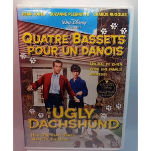 The Ugly Dachshund (DVD, 1966 / 2004, Region 1) New Sealed Disney Bilingual